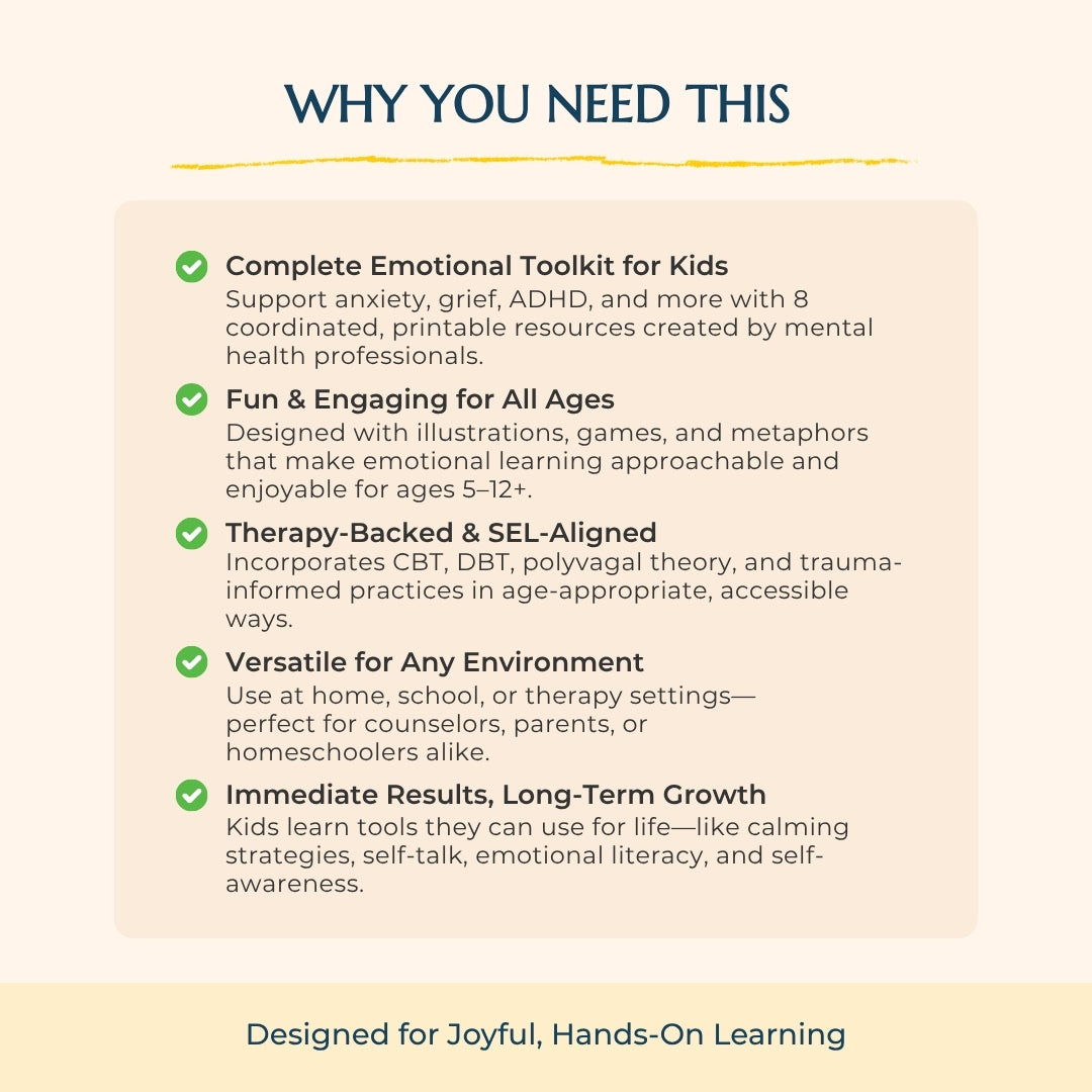 Kids Therapy & Emotional Regulation Master Bundle – Calm Big Feelings With Confidence