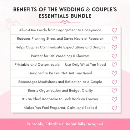 The Wedding & Couple’s Essentials Bundle – Your Complete Guide from Engagement to Honeymoon