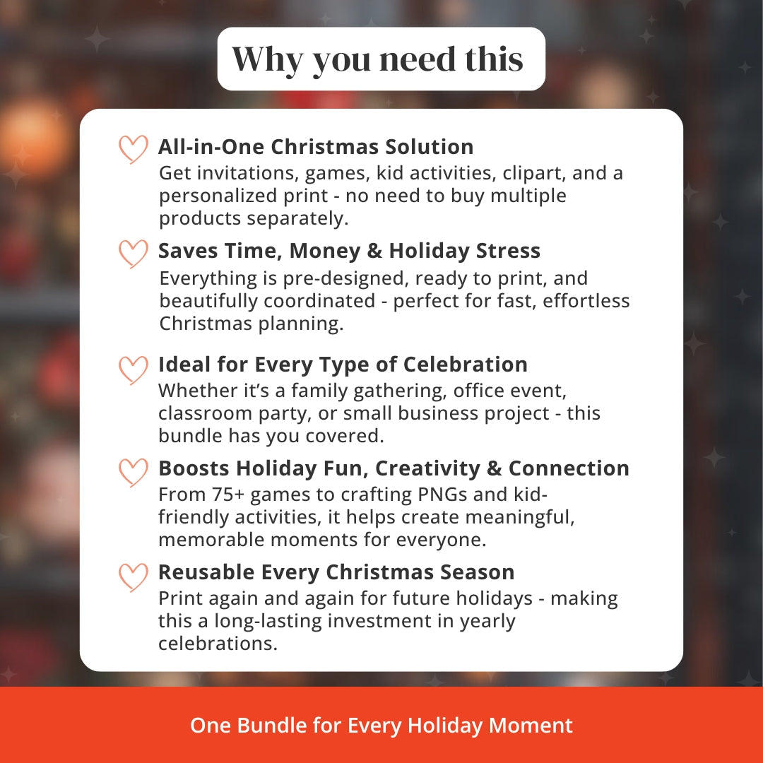 Christmas Celebration Bundle – Personalized First Christmas as a Family 2025