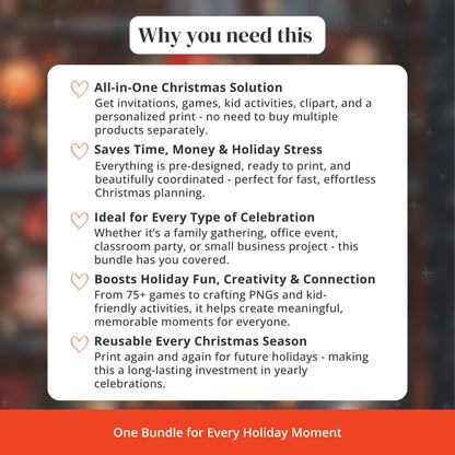 Christmas Celebration Bundle – Personalized First Christmas as a Family 2025