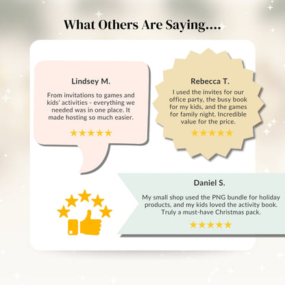 Christmas Celebration Bundle – Personalized First Christmas as a Family 2025