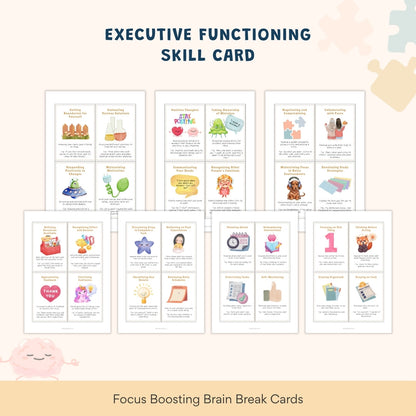 ADHD Executive Functioning Worksheet Bundle for Kids & Teens | Emotional Regulation, Time Management & Focus Tools (130+ Pages)