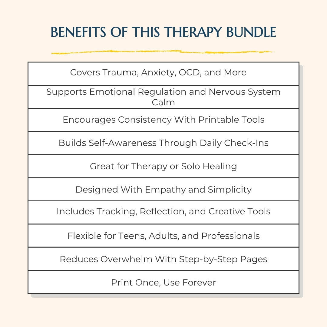 The Ultimate Mental Health & Therapy Bundle – Heal Anxiety, OCD, and Trauma