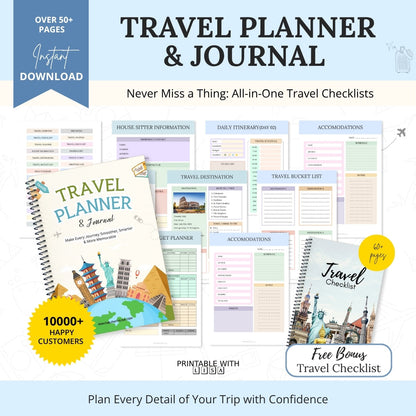 The Ultimate Travel Planner & Journal – Stress-Free Travel Planning & Memory Keeping in One