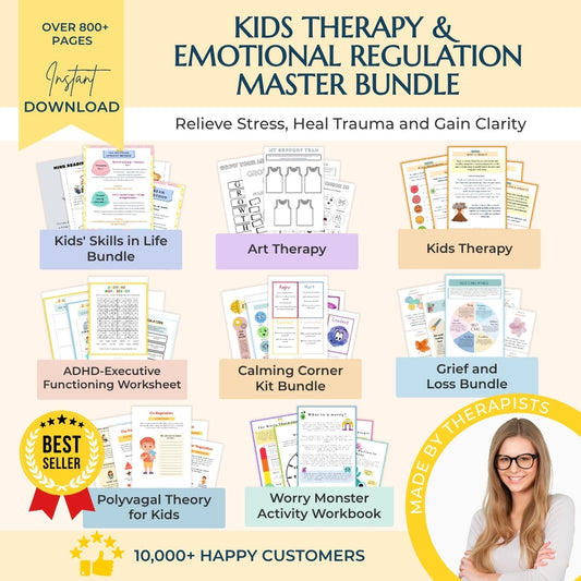 Kids Therapy & Emotional Regulation Master Bundle – Calm Big Feelings With Confidence