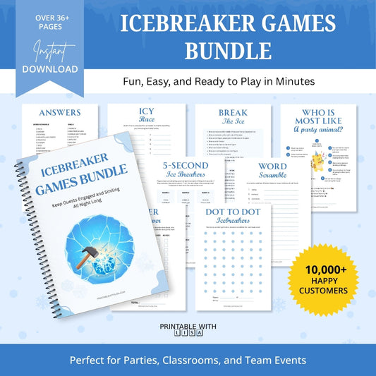 Icebreaker Games Bundle – Fun Party, Classroom & Team Icebreakers
