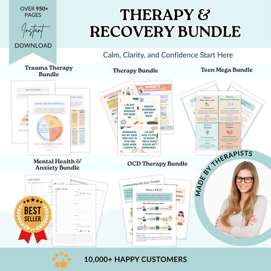 Therapy and Recovery Bundle – Calm Anxiety, Heal Trauma, Reclaim Peace