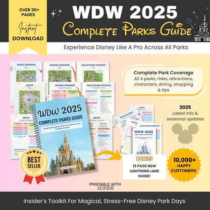 WDW 2025 Complete Parks Guide - The Ultimate 2025 Disney Family Planning Toolkit