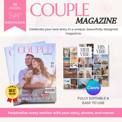 The Ultimate Couple’s Magazine – Personalize Your Love Story & Cherish Every Memory