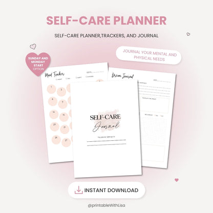 Ultimate Life Changer Printable Bundle - 9-in-1 Printable Set for Self-Care, Budget, Fitness, Goals, and More (200+ Pages) - PRINTABLEWITHLisa