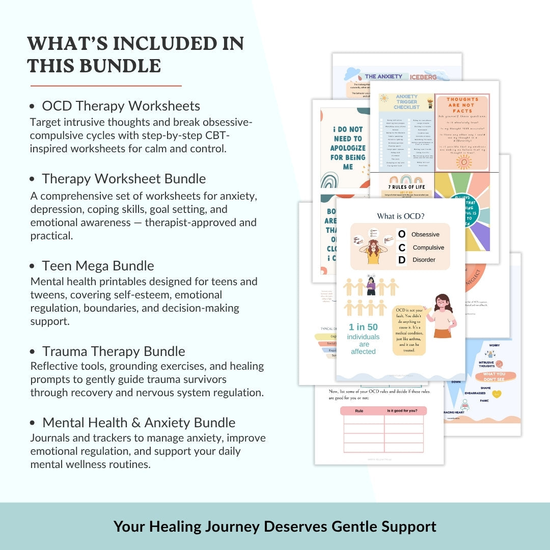 Therapy and Recovery Bundle – Calm Anxiety, Heal Trauma, Reclaim Peace
