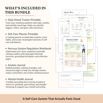 The Mental Clarity & Self-Care Bundle – 5 Therapist Tools for Focus, Calm, and Inner Balance
