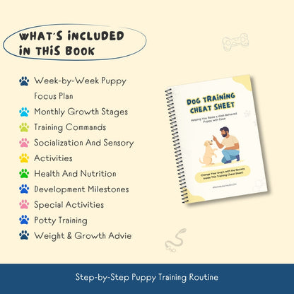 Dog Training Cheat Sheet – Printable Puppy Training Plan & Command Guide