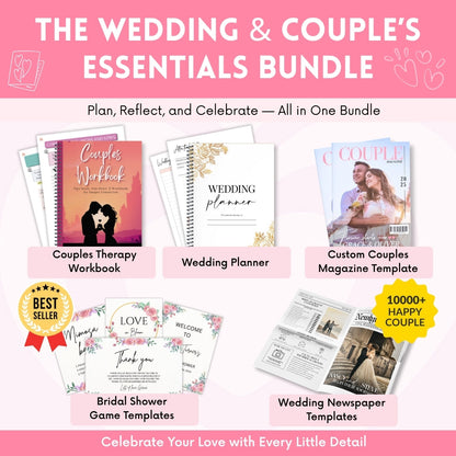 The Wedding & Couple’s Essentials Bundle – Your Complete Guide from Engagement to Honeymoon