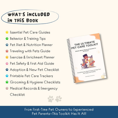 The Ultimate Pet Care Toolkit – 150+ Pages of Editable Planners, Guides & Checklists