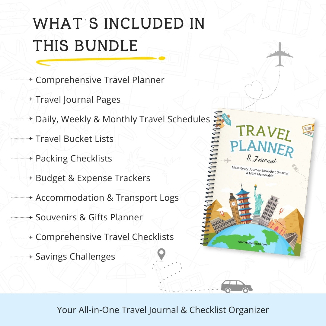The Ultimate Travel Planner & Journal – Stress-Free Travel Planning & Memory Keeping in One