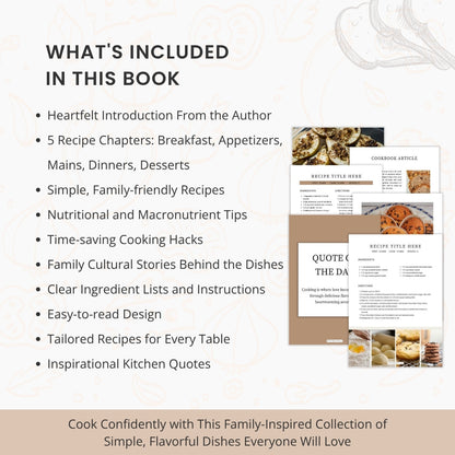 The Ultimate Recipe Book Template – Create Your Family Cookbook with Love