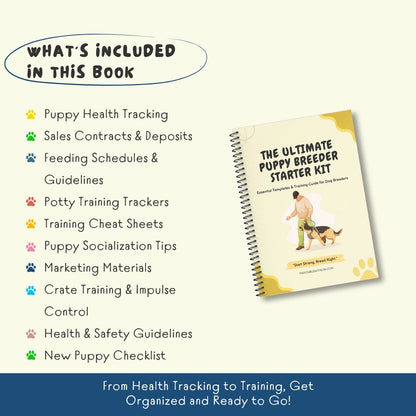 The Ultimate Puppy Breeder Starter Kit – 180+ Printable Templates & Training Tools for Dog Breeders