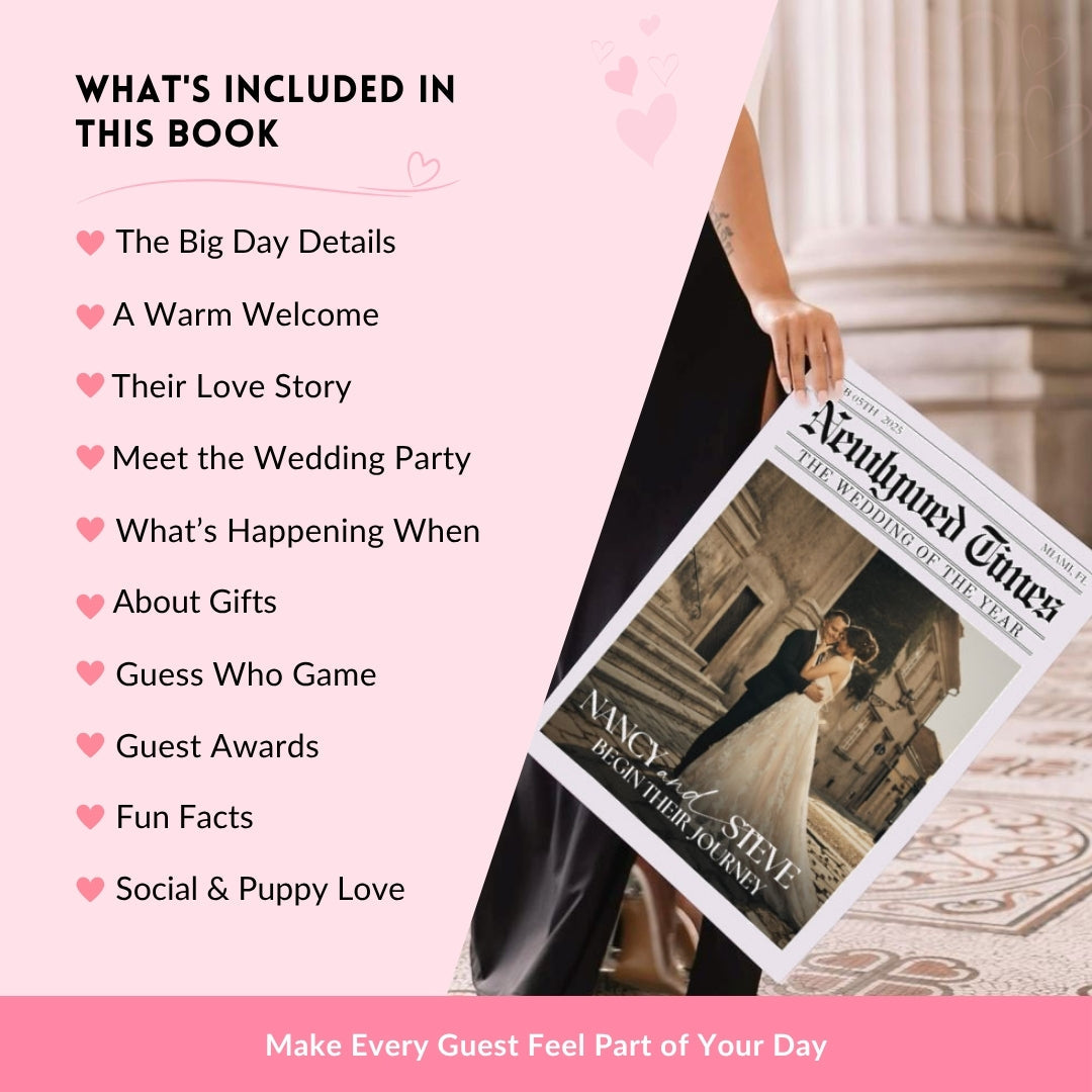 Couple Anniversary Newspaper Template – A Creative Touch for Your Big Day