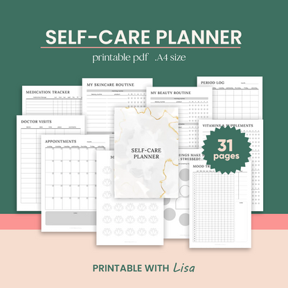 Mega ADHD Printable For Growth Mindset, ADHD Journal, ADHD Productivity Planner, ADHD Life Planner, Printable ADHD Planner