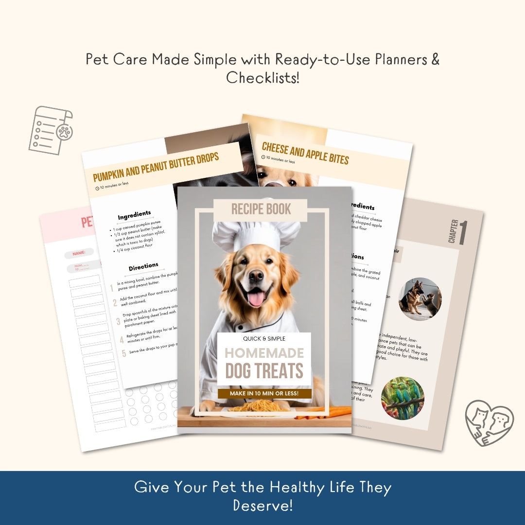 The Ultimate Pet Care Toolkit – 150+ Pages of Editable Planners, Guides & Checklists