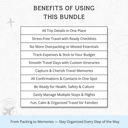 The Ultimate Travel Planner & Journal – Stress-Free Travel Planning & Memory Keeping in One