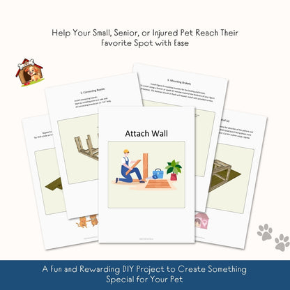 DIY Pet Stairs & Steps Blueprint | 37+ Page Build Guide | Step-by-Step Plans for Dogs & Cats