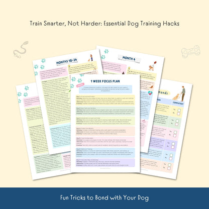 Dog Training Cheat Sheet – Printable Puppy Training Plan & Command Guide