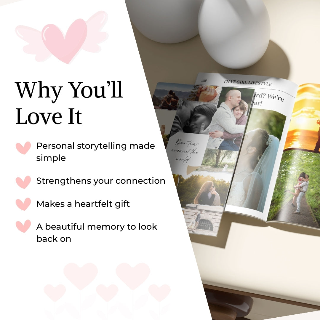 The Ultimate Couple’s Magazine – Personalize Your Love Story & Cherish Every Memory
