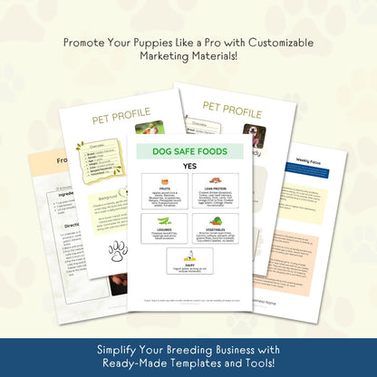 The Ultimate Puppy Breeder Starter Kit – 180+ Printable Templates & Training Tools for Dog Breeders