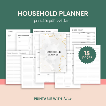 Mega ADHD Printable For Growth Mindset, ADHD Journal, ADHD Productivity Planner, ADHD Life Planner, Printable ADHD Planner