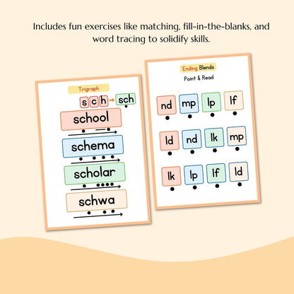 Phonics Workbook for Kids | CVC Words & Sight Words | Learn to Read Activity Book | Homeschool & Kindergarten