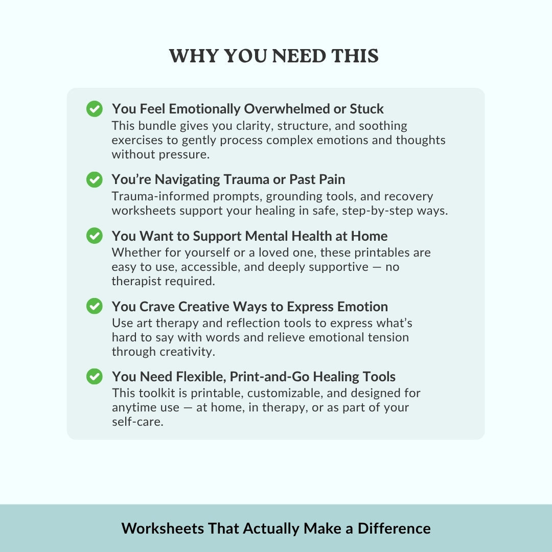 Therapy and Recovery Bundle – Calm Anxiety, Heal Trauma, Reclaim Peace