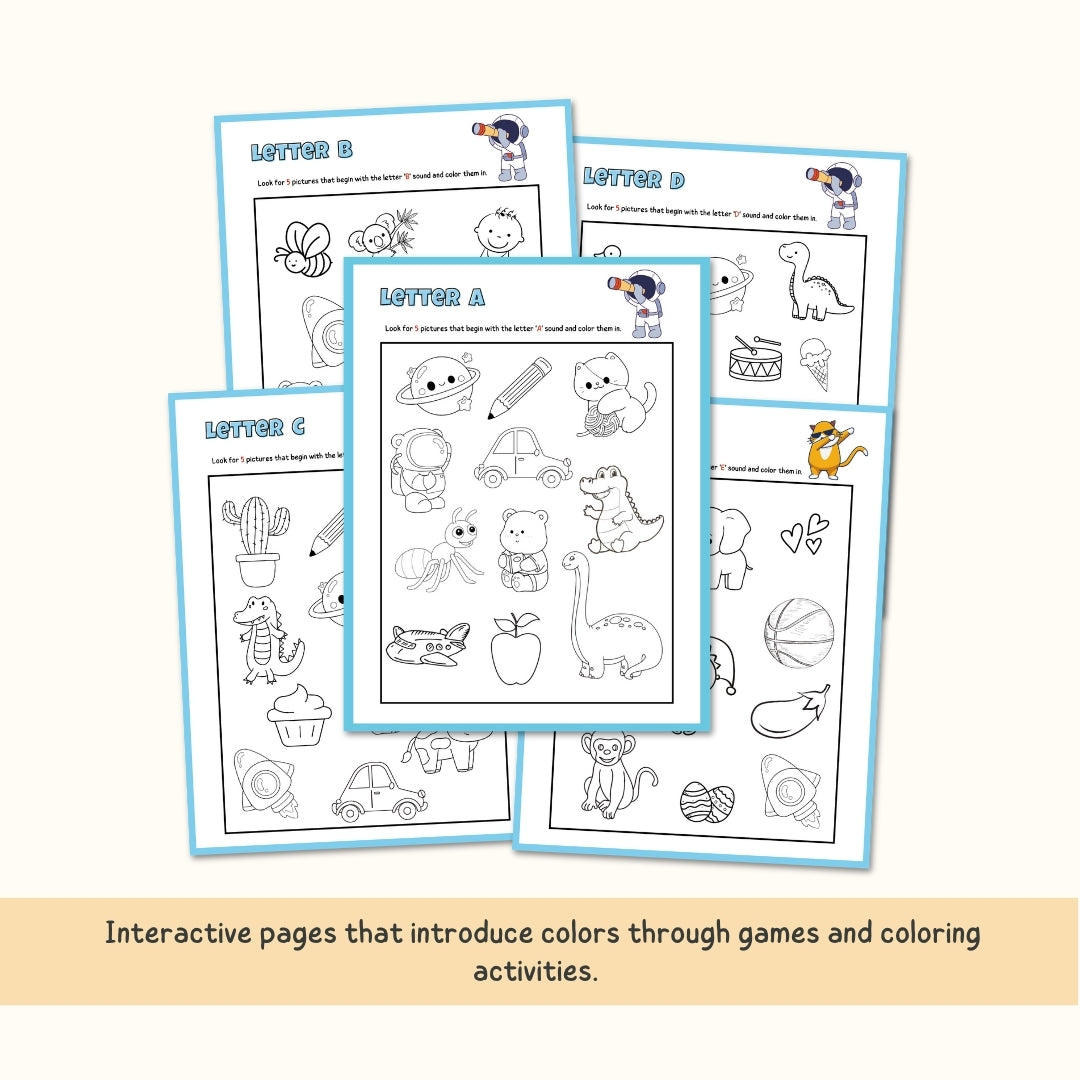 HOMESCHOOLING Kindergarten Busy Book, 90% Off! | 200+ Preschool & Toddler Worksheets | Kindergarten Curriculum | Level 1 - Pre-K Printables | Toddler Activity Book