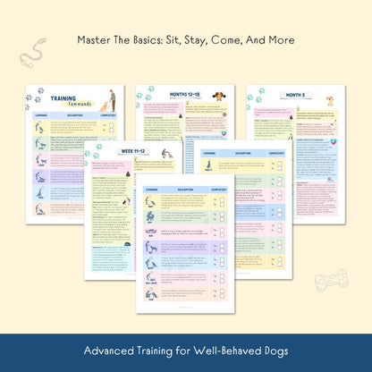 Dog Training Cheat Sheet – Printable Puppy Training Plan & Command Guide