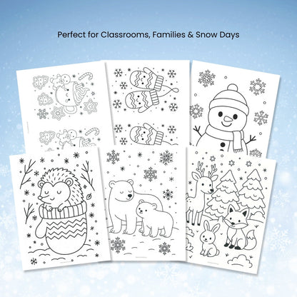 The Ultimate Winter Coloring Bundle – Cozy Art Fun for Kids & Families