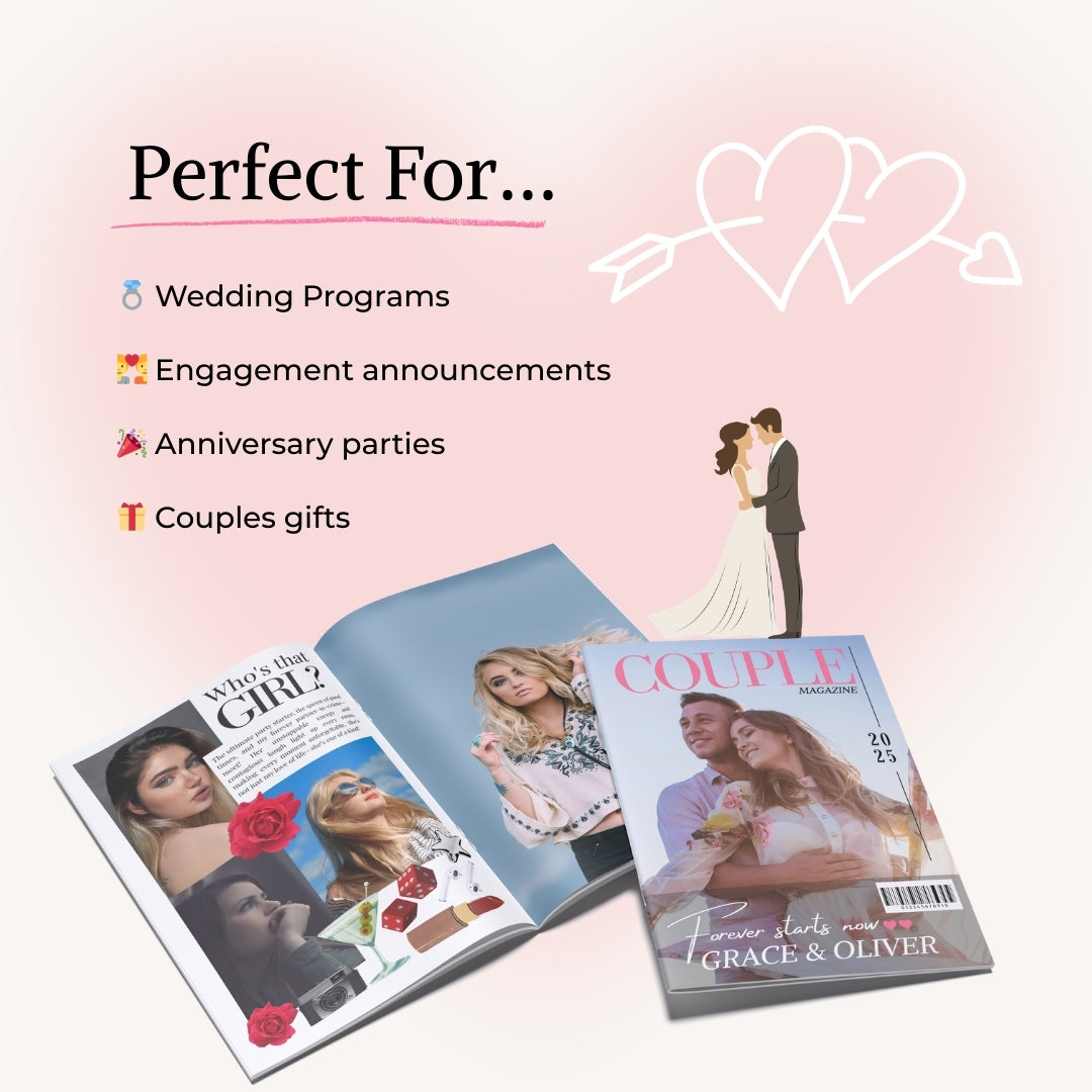 The Ultimate Couple’s Magazine – Personalize Your Love Story & Cherish Every Memory
