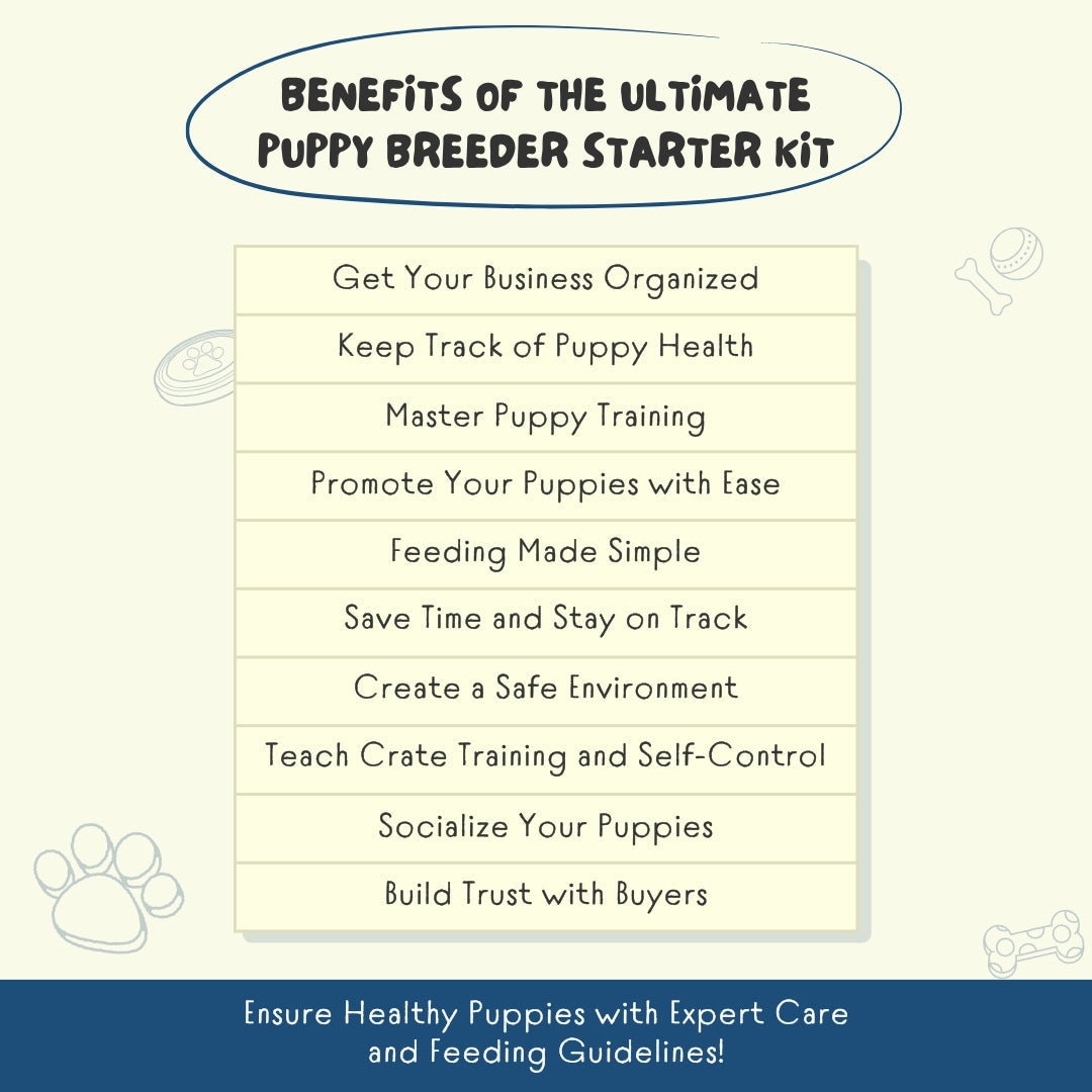 The Ultimate Puppy Breeder Starter Kit – 180+ Printable Templates & Training Tools for Dog Breeders