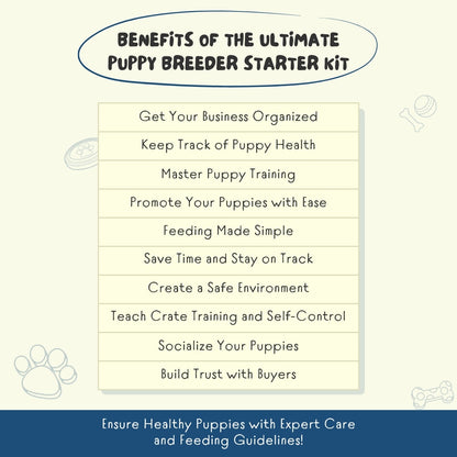 The Ultimate Puppy Breeder Starter Kit – 180+ Printable Templates & Training Tools for Dog Breeders