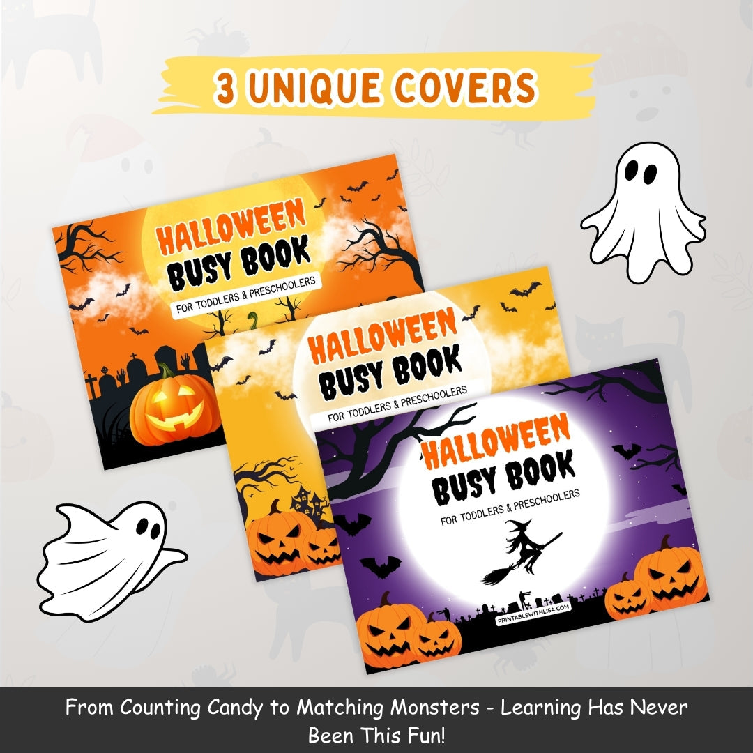 Halloween Busy Book for Toddlers & Preschoolers – Spooky-Smart Learning