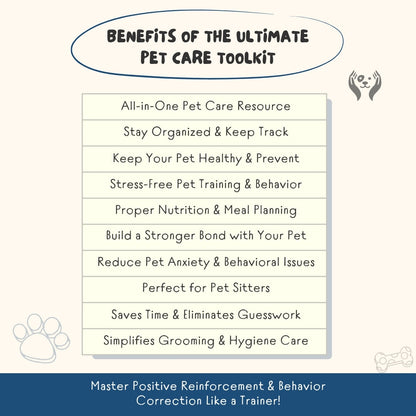The Ultimate Pet Care Toolkit – 150+ Pages of Editable Planners, Guides & Checklists