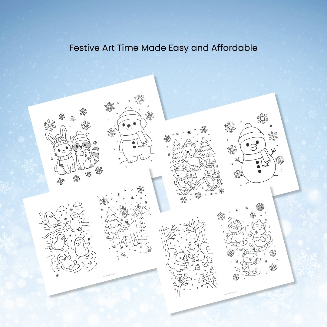 The Ultimate Winter Coloring Bundle – Cozy Art Fun for Kids & Families