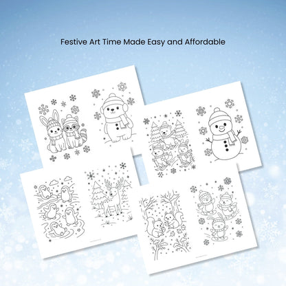 The Ultimate Winter Coloring Bundle – Cozy Art Fun for Kids & Families