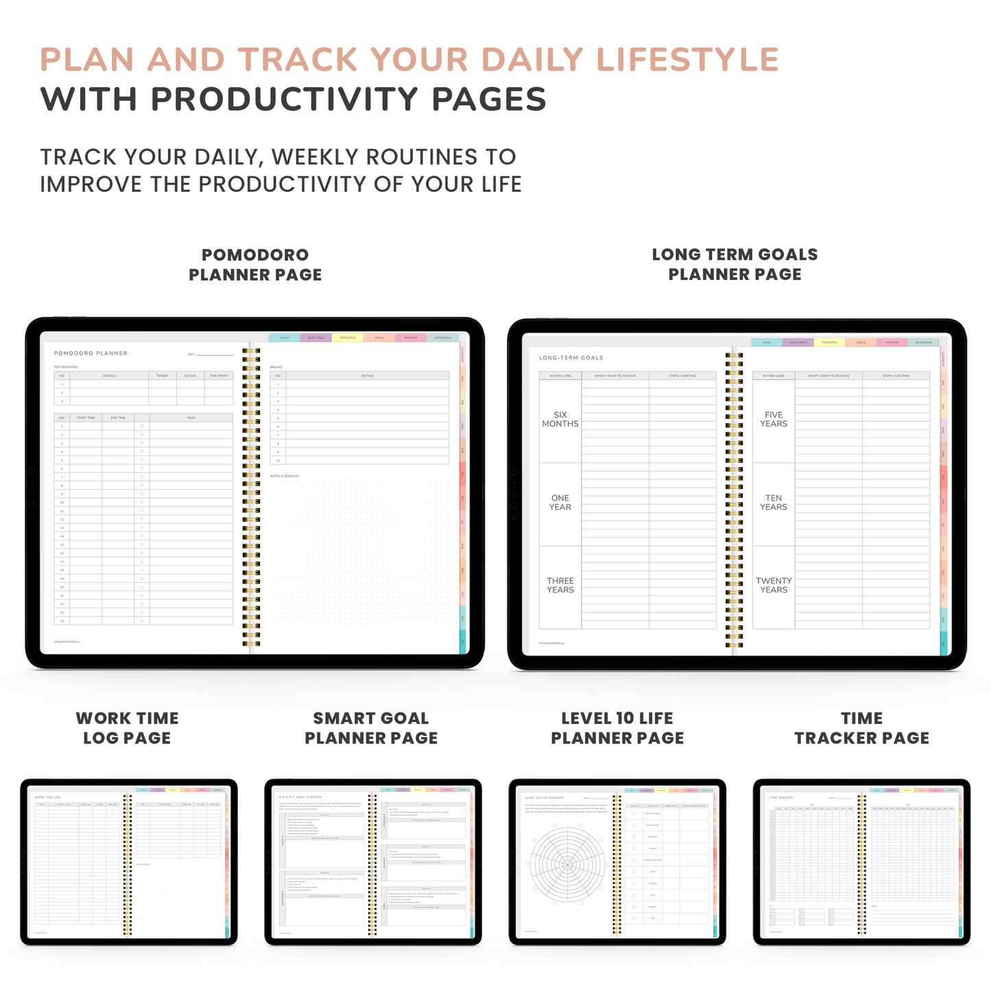 Digital Planner, Goodnotes Planner, iPad Planner, Notability Planner, Dated Digital Planner, 2023 2024 Undated Planner