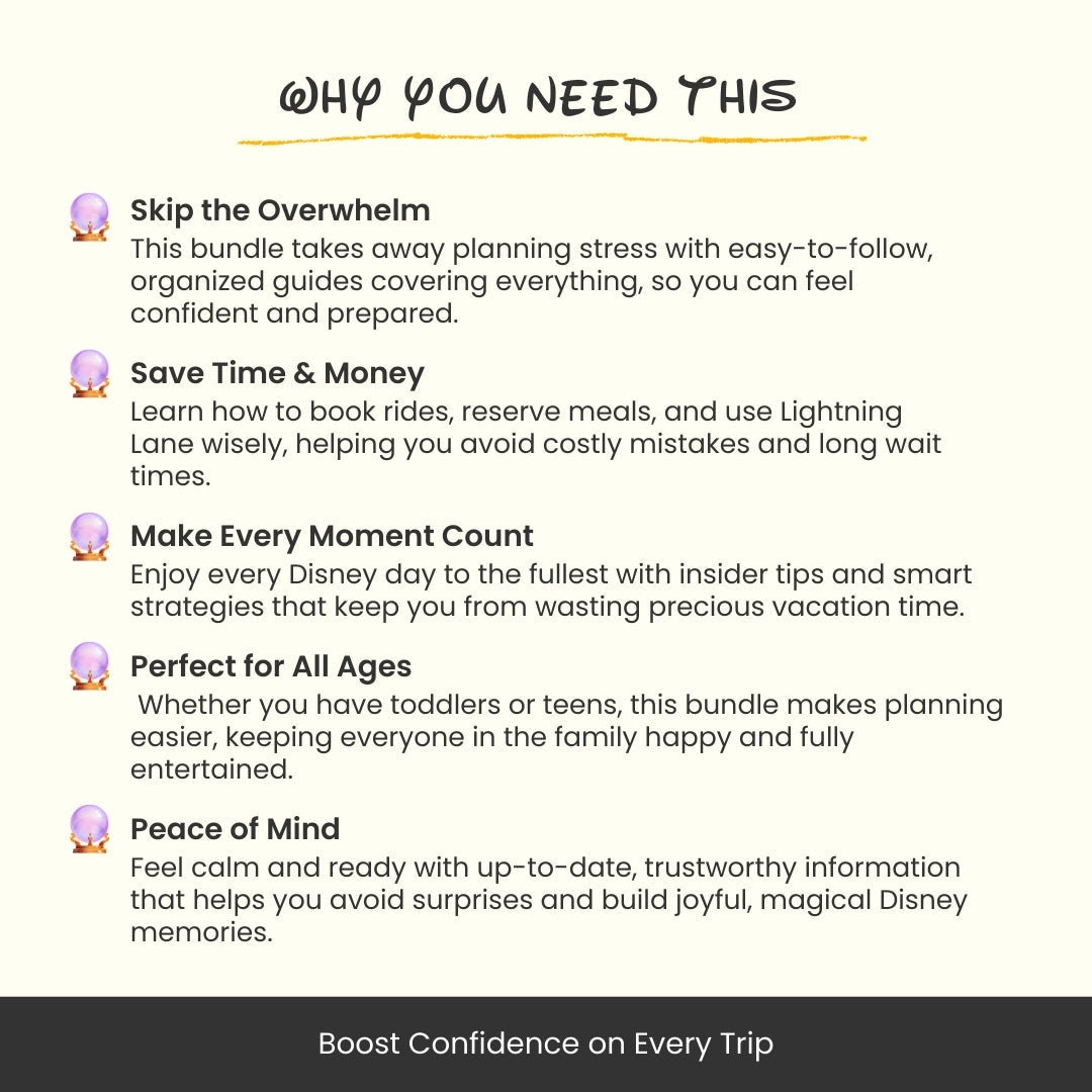 WDW 2025 Complete Parks Guide - The Ultimate 2025 Disney Family Planning Toolkit