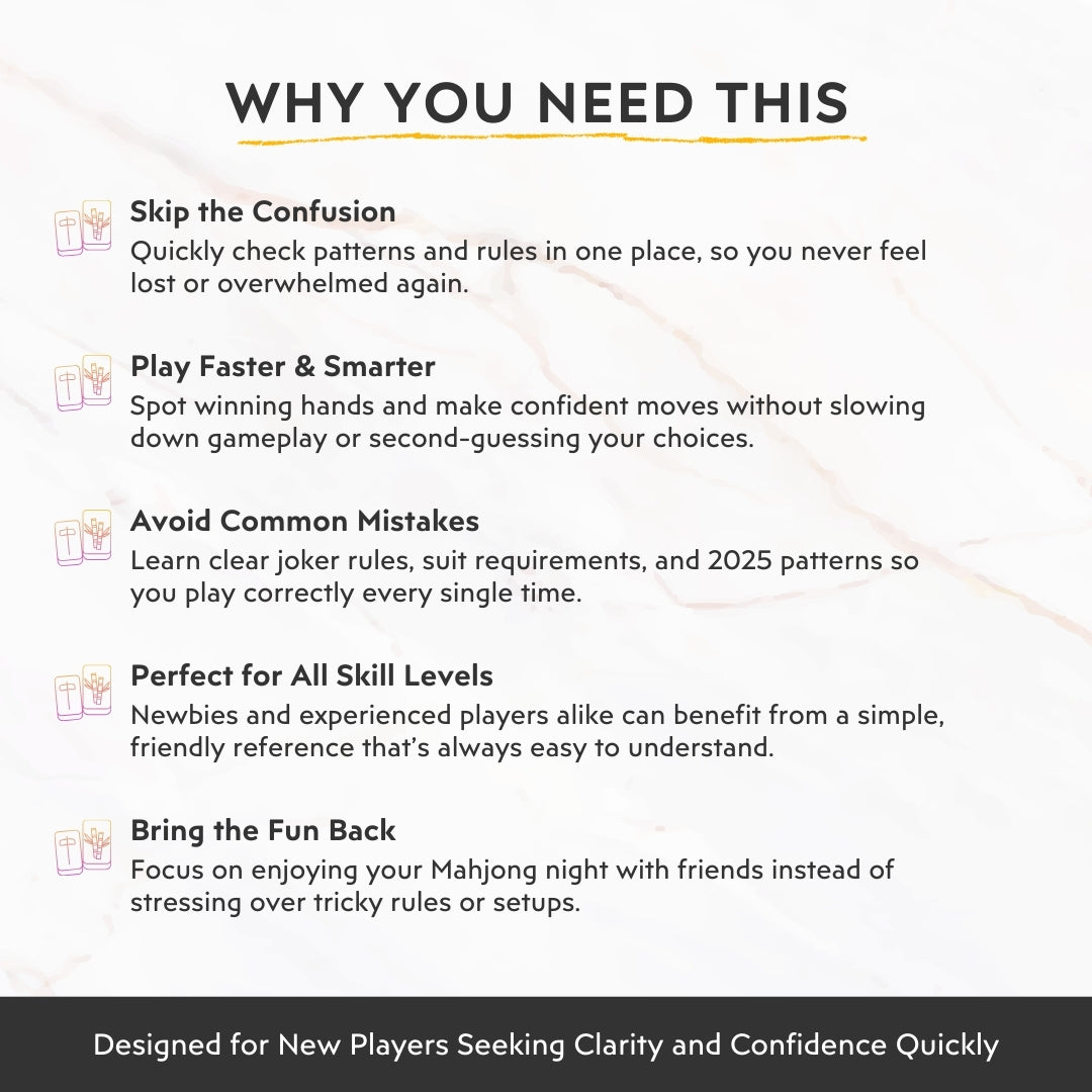 American Mahjong for Beginners Cheat Sheet – Learn Fast & Win Confidently