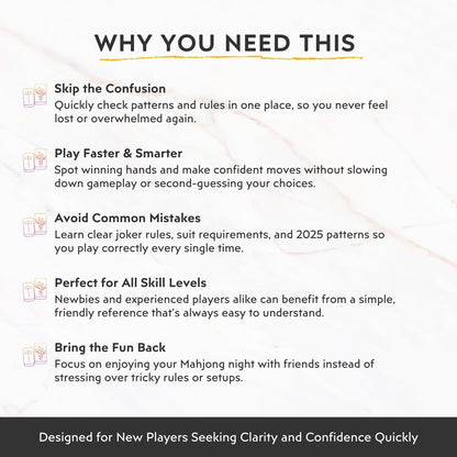 American Mahjong for Beginners Cheat Sheet – Learn Fast & Win Confidently