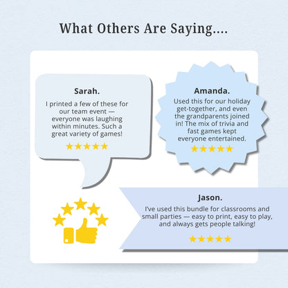 Icebreaker Games Bundle – Fun Party, Classroom & Team Icebreakers