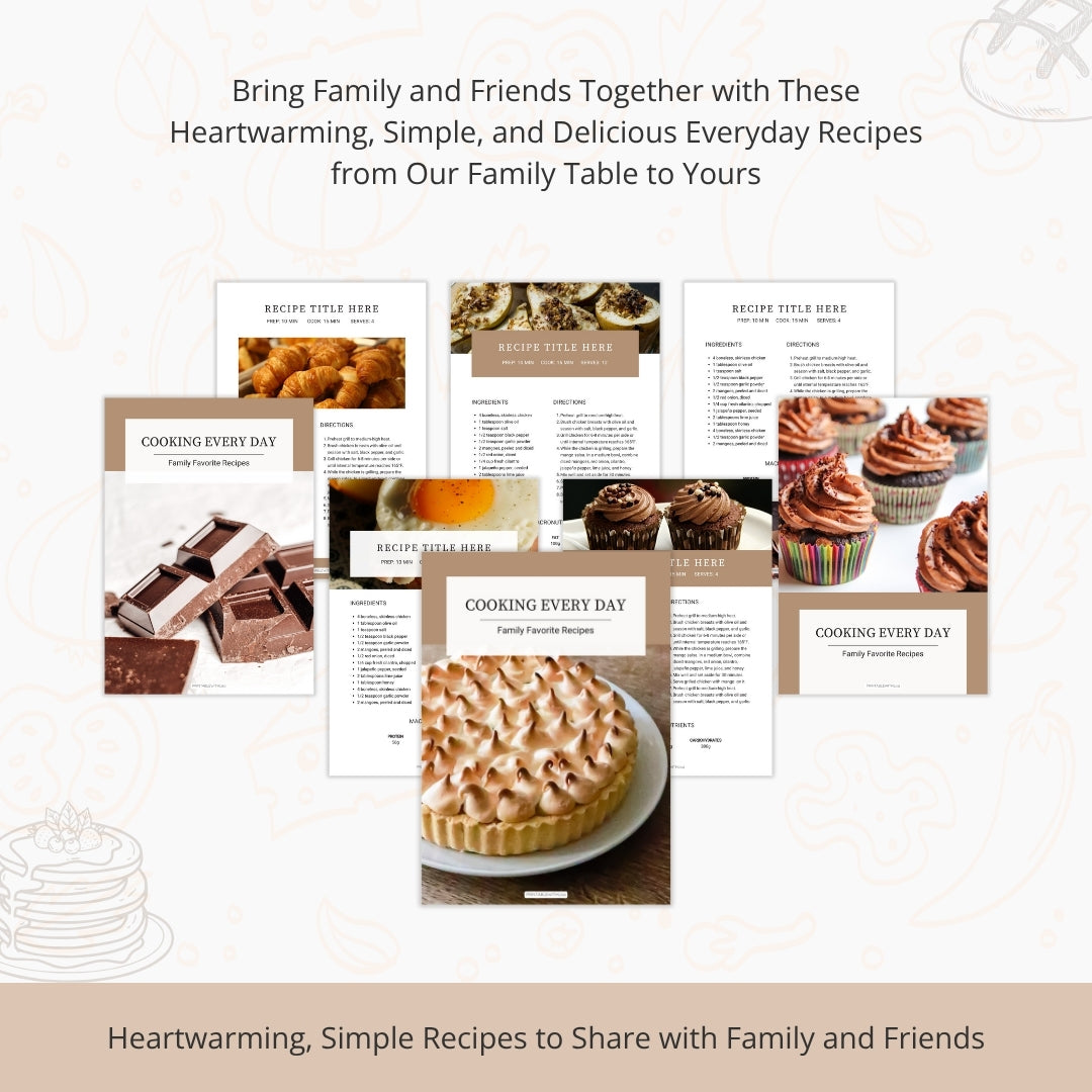 The Ultimate Recipe Book Template – Create Your Family Cookbook with Love