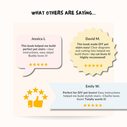 DIY Pet Stairs & Steps Blueprint | 37+ Page Build Guide | Step-by-Step Plans for Dogs & Cats